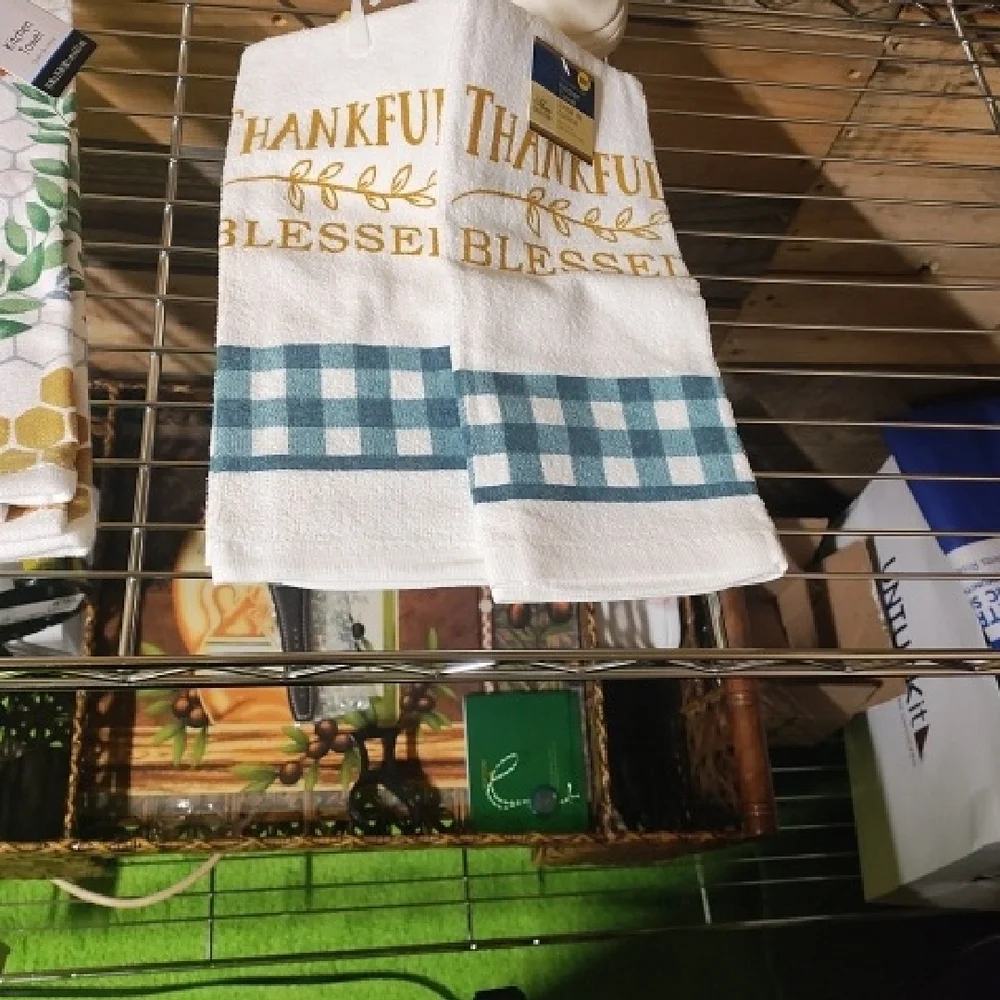Bee Kind Kitchen Towel Set - White and Yellow